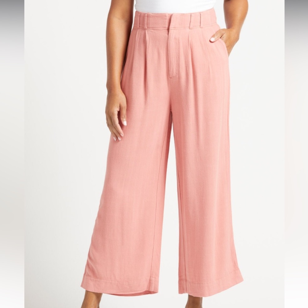 Z Supply Wide Leg Pants in Dusty Rose Pink
